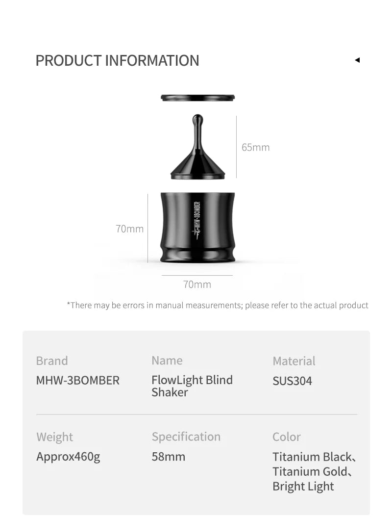 MHW-3BOMBER Flowlight Collection Dosing Funnel