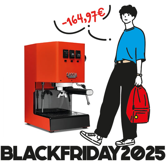 BLACK FRIDAY - Gaggia CLASSIC E24 Lobster Red - Energy Vibes Orange