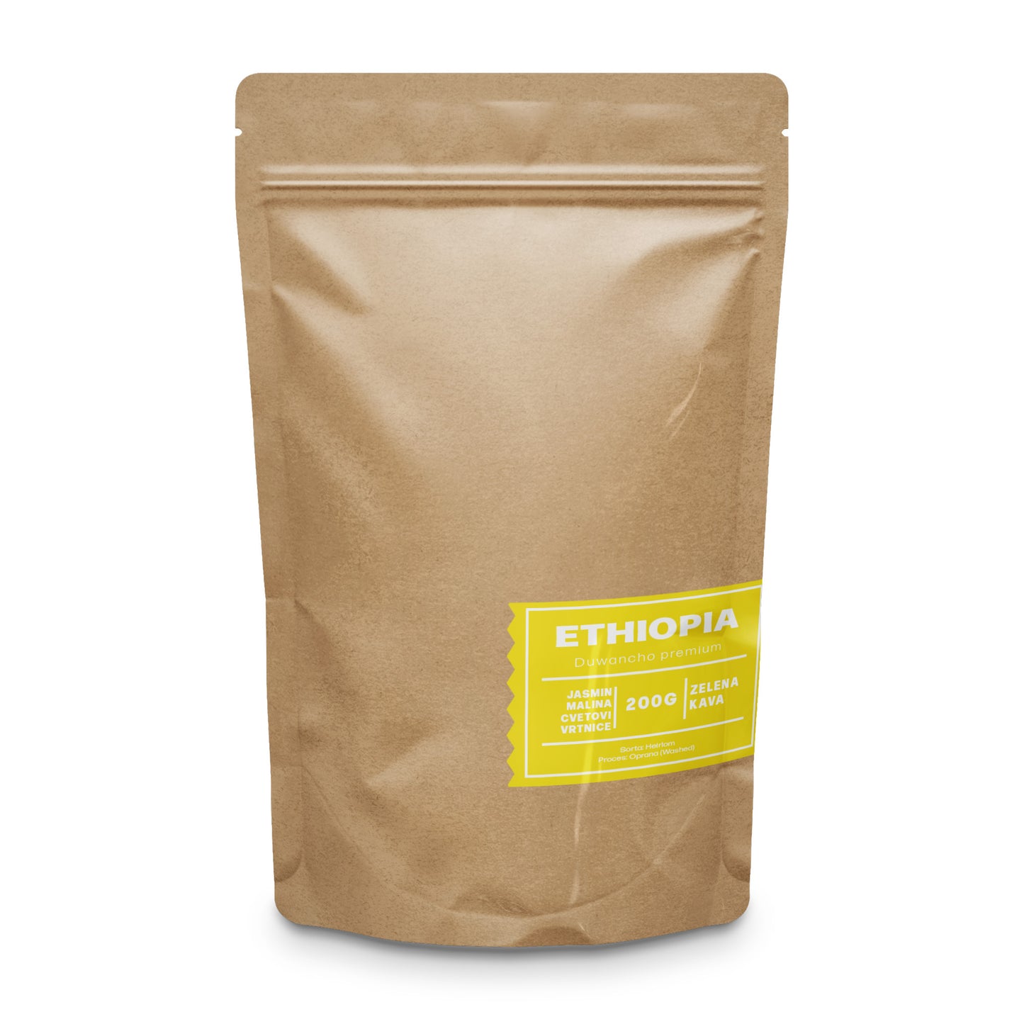Ethiopia, Duwancho Premium, Zelena kava